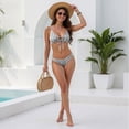 thumbnail image 7 of NOLDARES Women's Ribbed Bikini Sets Scoop Neck Cheeky Swimsuit Two Piece Bathing Suit(Black,L), 7 of 7