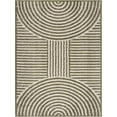 thumbnail image 2 of Hauteloom Allard Living Room, Bedroom Machine Washable Area Rug - Contemporary - High Pile - Beige, Lime Green - 6'7" x 9', 2 of 11