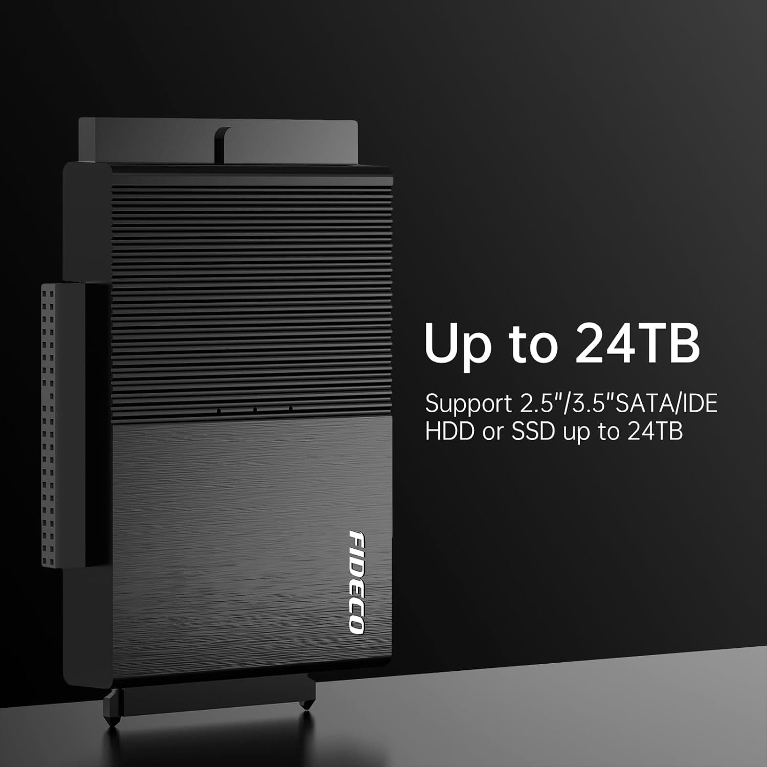 FIDECO USB 3.0 to SATA or IDE Adapter, Hard Drive Adapter Cable Universal for 2.5/3.5 inch SATA HDD/SSD & IDE HDD