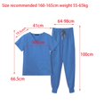 thumbnail image 3 of Female Scrub Set Suit Worker Casual Nurse Lightweight with Multi Pockets Modern Light Blue S, 3 of 9