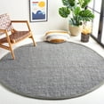 thumbnail image 2 of SAFAVIEH Natural Fiber Delmar Solid Area Rug, Light Grey, 7' x 7' Round, 2 of 8