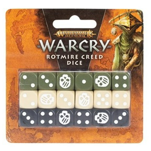 Games Workshop Warhammer Age of Sigmar Warcry: Rotmire Creed Dice GWS 111-90