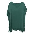 thumbnail image 3 of Womens Trim Kaftan Chiffon Tassels Swimwear Beach Loose Bikini Cover Up Tops For Women plus Size Cover up Pants Swim Cover up Skirt Bathing Suit Cover up Pants for Women Beach Cover Ups for Juniors, 3 of 3