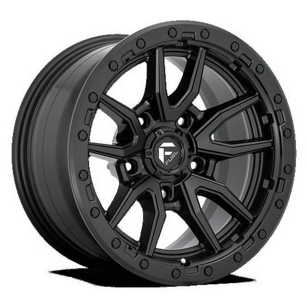 Fuel 1PC Aluminum Rim D679 REBEL 17X9in Matte Black Finish, D67917907550