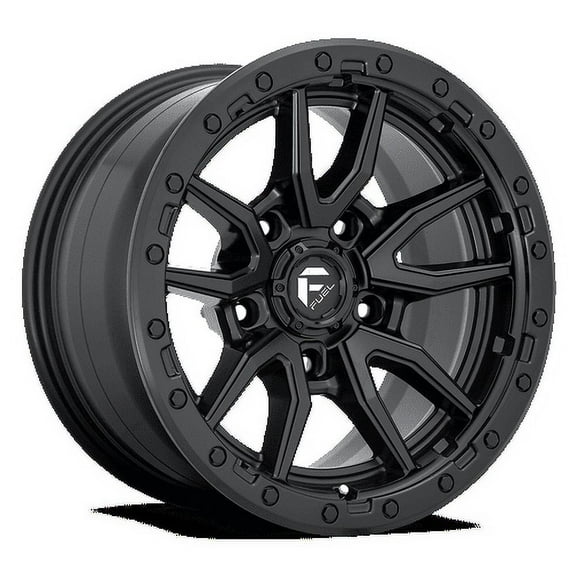 Fuel 1PC Aluminum Rim D679 REBEL 17X9in Matte Black Finish, D67917907545
