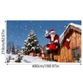 thumbnail image 2 of Huanglei Garage Banner With Santa Snowman For Outdoor Garage Door Holiday Sign, 2 of 5
