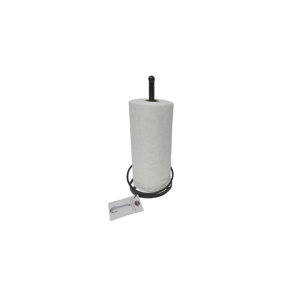 Black Matte Countertop Paper Towel Holder Storage