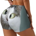 thumbnail image 2 of Fotbe Funny Cat Seamless Shorts, Womens Workout Shorts High Waist Stretch Booty Short for Gym/Yoga/Running/Biking-XX-Large, 2 of 9