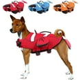 thumbnail image 3 of Dog Life Jacket with Handle, Adjustable Dog Life Vest for Swimming Boating, Doggie Safety Vest Floatation Preserver Lifesaver for Small Medium Large Dogs, Red, M, 3 of 9