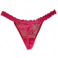 thumbnail image 1 of G-String Thongs for Women T-back Breathable Cheeky Underwear Panties Floral Lace Hollow Out Low Waist Thongs Gifts Rose R, 1 of 3