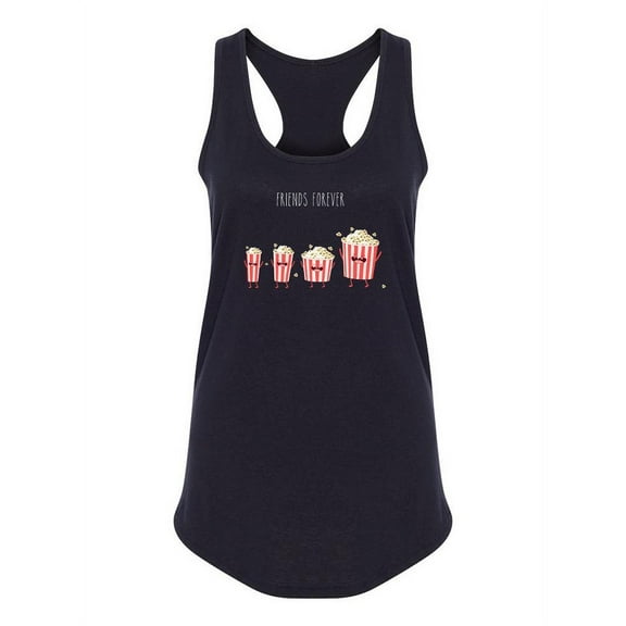 Popcorn In Boxes Friends Racerback Tank Women -Image by Shutterstock, Female Small