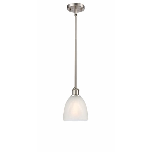 Innovations 516-1S-SN-G381-LED Castile 1 Light Pendant part of the Ballston Collection, Brushed Satin Nickel