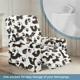 thumbnail image 3 of FOR U DESIGNS Dachshund Pattern Recliner Chair Covers with Armsm, Breathable Slip Covers for Sofas Couches Polyester Lazy Boy Recliner Cover with Elastic Bottom, 3 of 8