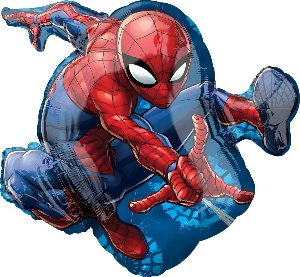 Spider-Man Party Supplies 7th Birthday Balloon Bouquet Decorations