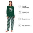 thumbnail image 2 of Bigfoot Christmas Tree Matching Family Pajamas, Long Sleeve Top And Wide Leg Pants, Size NB - Men 6XL, 2 of 7