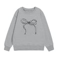 thumbnail image 4 of Bnwani Girls Sweatshirt Crew Neck Long Sleeve Comfortable Sweatshirt Printed Tops Pullover Size 7-8, 4 of 4