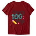 thumbnail image 1 of Birdeem T-Shirt Mode Femme Imprimé Col Rond Manches Courtes Blouse Ample, 1 of 7