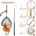 thumbnail image 6 of NUAHRHY Telescopic Chicken Catcher Leg Hook 58.5 Inch Chicken Net Catcher with Non Slip Rubber Handle Can Withstand 3.5 lbs Small Chicken Catching Net Poultry Hook Bird Catcher with Hook Head, 6 of 9