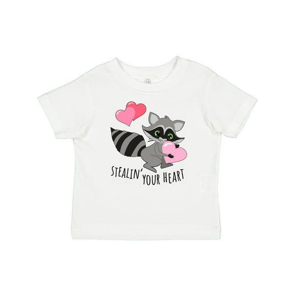 Inktastic Stealin' Your Heart Cute Raccoon Boys or Girls Baby T-Shirt