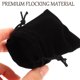 thumbnail image 4 of 10pcs 9 * 12 cm Terciopelo del lazo de regalo de la bolsa favor de la boda bolsas de dulces Bolsas joyería (Negro), 4 of 6