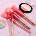 thumbnail image 3 of GOOHOCHY 5Pcs Makeup Set Premium Fiber Bristles Assorted Color Handle Cosmetics Brush for Daily Use, 3 of 8