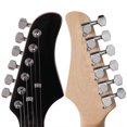 thumbnail image 6 of 6 String Electric Guitar in Lightning Pattern, Right Handed Electric Guitar w/ Power Cord/Strap/Bag/Plectrums, Great Gifts for Musical Lovers (Black & Dark Blue), 6 of 9