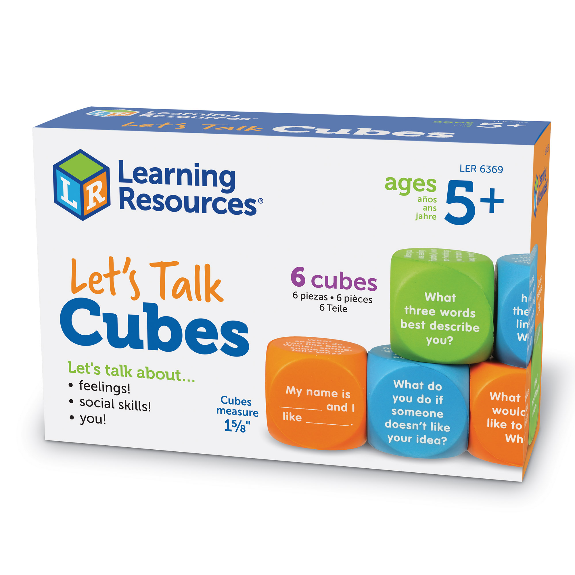 Learning Resources Let's Talk Cubes  Social Emotional Activities, Ages 5+