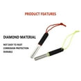 thumbnail image 3 of Wweixi Hook Polishing Saltwater Tool Sharpening Grinding Files Rasper Fishing Equipment Diamonds Stone Outdoor Accessory Fluorescent Green, 3 of 8