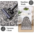 thumbnail image 5 of 2Pack Yamaziot 2'x8' Runner Rug for Long Hallway, Runners Rugs for Floor Mat, Non Slip Washable Gray Carpet, 5 of 6
