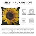 thumbnail image 5 of YINGXI Sunflower Decorations Pillow Cover Blossom Black and Yellow Farmhouse Decor Throw Pillow Cases Cushion Cover Home Decoration 24x24in, 5 of 5