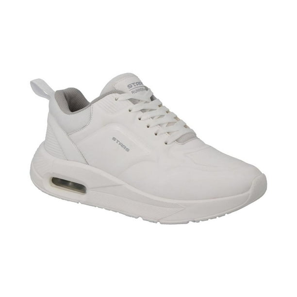 Tenis Casuales STARS OF THE WORLD con agujetas color blanco 26