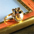thumbnail image 2 of QQTDFG 18K Yellow Gold Filled Women Pearl Crystal Ring Rings Men Rings Lovers Gift J025-6, 2 of 5