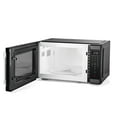 Hamilton Beach 1.1 Cu ft Countertop Microwave Oven in Black Stainless Steel, Sensor Cook