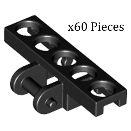 LEGO Lot of 60 Black Technic Tread Links 3873 Crane Tank Tracks