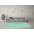 thumbnail image 3 of Ahgly Company Indoor Rectangle Solid Light Blue Modern Area Rugs, 7' x 10', 3 of 4