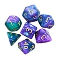 thumbnail image 2 of 7 Uds. Dados poliédricos, dados astrológicos, juego de , herramientas de dados, juego de dados, juego , juego de dados de D12 para , Verde Púrpura 2Cverde y morado Baoblaze dados de tarot, 2 of 8