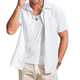 thumbnail image 1 of Camisas Casuales de Corta con Botones para Hombre, con Textura, para Playa y Verano, con Bolsillo S, 1 of 10