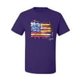 thumbnail image 2 of Wild Bobby, Colorful Neon Flag, Streetwear, Men Graphic Tee, Purple, 3XL, 2 of 3
