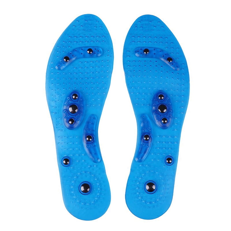 Magnetic acupressure shock absorption silicone reflexology pain relief insoles ORTHOTIC INSOLES unisex Shoes Insoles & Accessories Insoles 