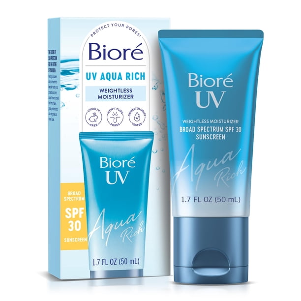 Protector solar Bioré UV Aqua Rich SPF 30 PA+++ 50 ml para rostro