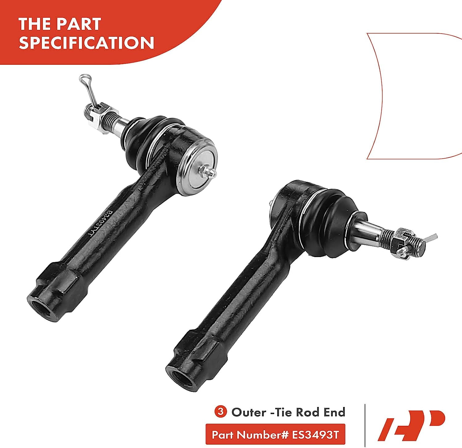 ASTARPRO Extremos de barra de acoplamiento | Brazo Pitman (4 ranuras) | Brazo tensor compatible con Cadillac Escalade/Chevy Avalanche/Silverado /Suburban/Tahoe/GMC Sierra/Yukon-juego de 6 piezas