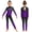 Purple, variant on Girls Long Sleeve Unitard Full Body Jumpsuit Gradient Gymnastics Ballet Leotard One Piece Bodysuit Dancewear Purple 8