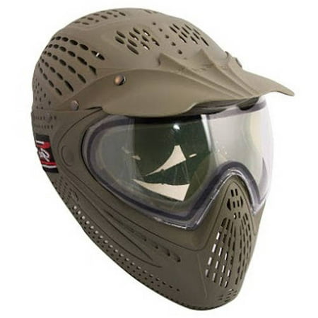 ALEKO PBFCDLM07OL Full Head Paintball Mask Full Coverage Protection Gear with Anti Fog Lens, Olive