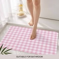 thumbnail image 3 of Pink Door Mat&nbsp;Indoor Outdoor Entrance, Non Slip Rug for Kitchen Bathroom Entryway Rug, Country French Rustic Buffalo Plaid Modern Art Washable Doormat Floor Mat for Office Home Decor 24x36 Inch, 3 of 8