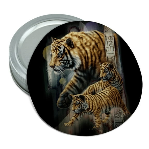Orange Bengal Tigers Round Rubber Non-Slip Jar Gripper Lid Opener