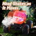 thumbnail image 3 of JoyStone Dinosaur RC Car for Kids, Remote Control Monster Truck with Mist Spray, Lights, Music, 2.4GHz All-Terrain RC Truck Toys for Boys and Girls 4-7, Orange, 3 of 9