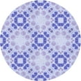 thumbnail image 1 of Ahgly Company Indoor Round Patterned Medium Slate Blue Area Rugs, 5' Round, 1 of 6