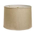 thumbnail image 4 of HomeRoots 470187 16 in. Throwback Drum Linen Lampshade White, 4 of 9