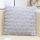 thumbnail image 1 of Funda de almohada de piel sintética | Funda de cojín para sofá cama y coche | Cuadrada de 45 x 45 cm | Felpa de una sola cara | Gris, blanco, beige y rojo | Regalo decorativo para el hogar, 1 of 7