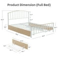 thumbnail image 3 of Garvee Cama Platforma Metal con Cabecera y Pie – 4 Cajones, Soportes de Acero, Sin Box Spring-Full, 3 of 8